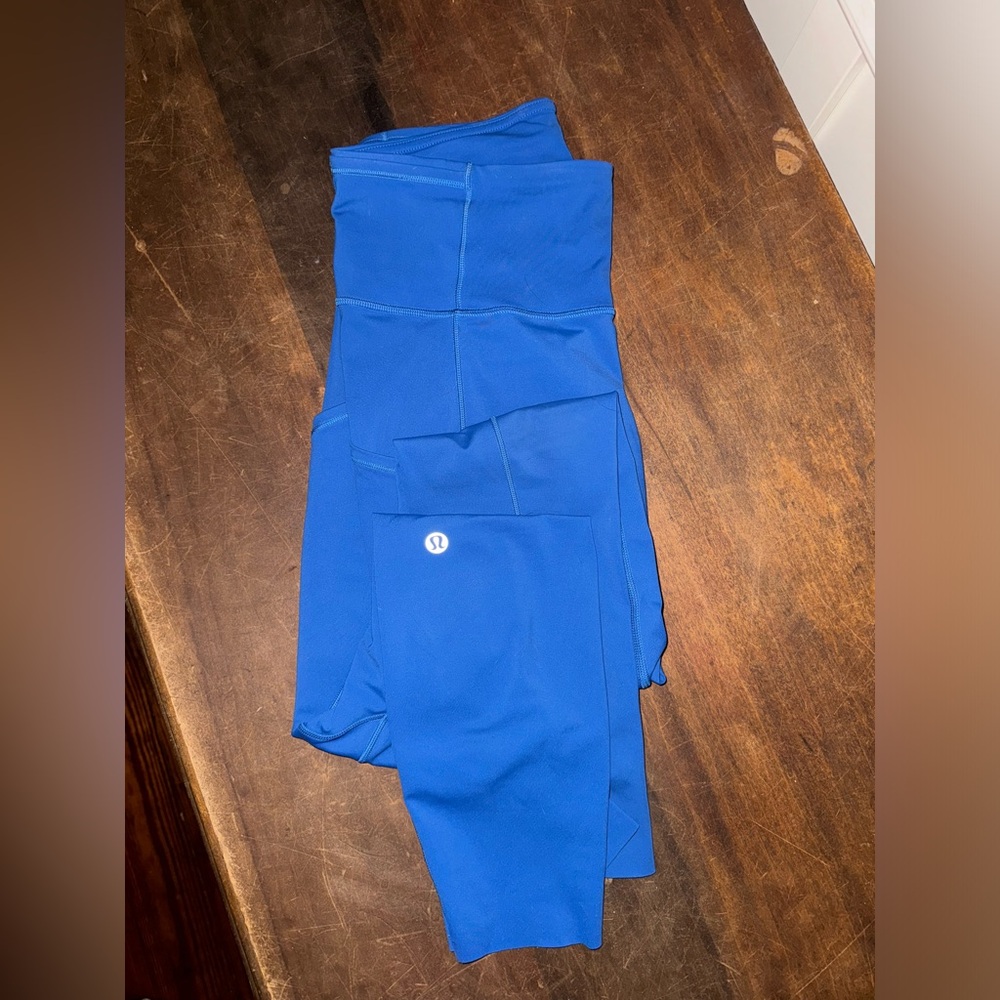 Blue lululemon leggings